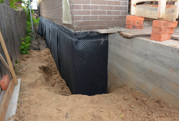SJ Waterproofing Pros technician performing targeted Foundation Crack Repair assessment in Modena, PA